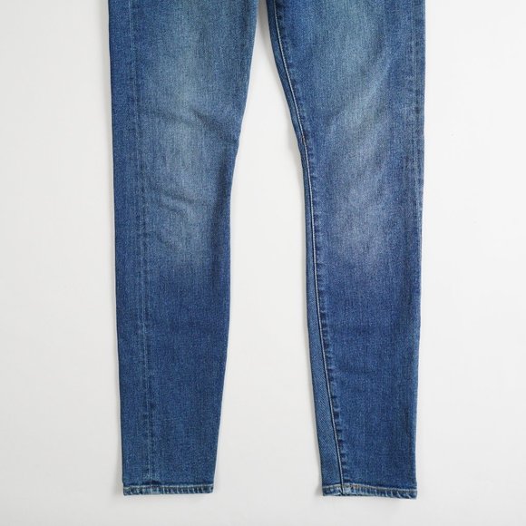 J. Crew Selvedge Toothpick Stretch Denim Skinny Jeans Womens Size 25 Dark Wash - Picture 3 of 13
